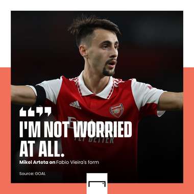 Fabio Vieira quote Arteta