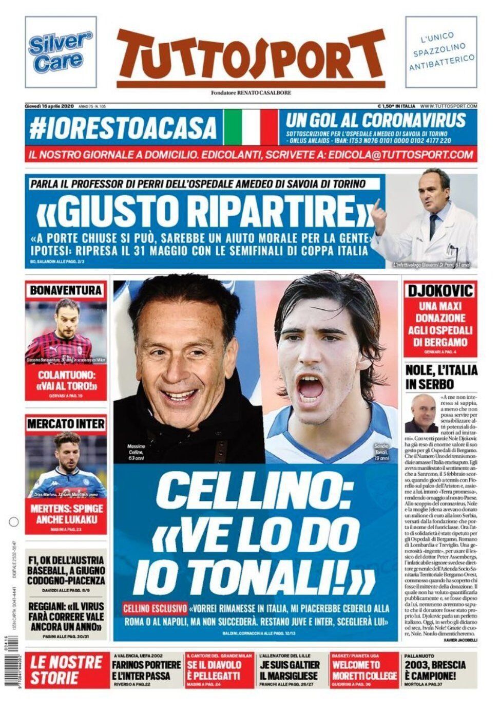 16 April Tuttosport