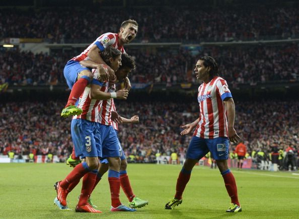 Diego Costa, Filipe Luis, Radamel Falcao, Real Madrid - Atlético Madrid