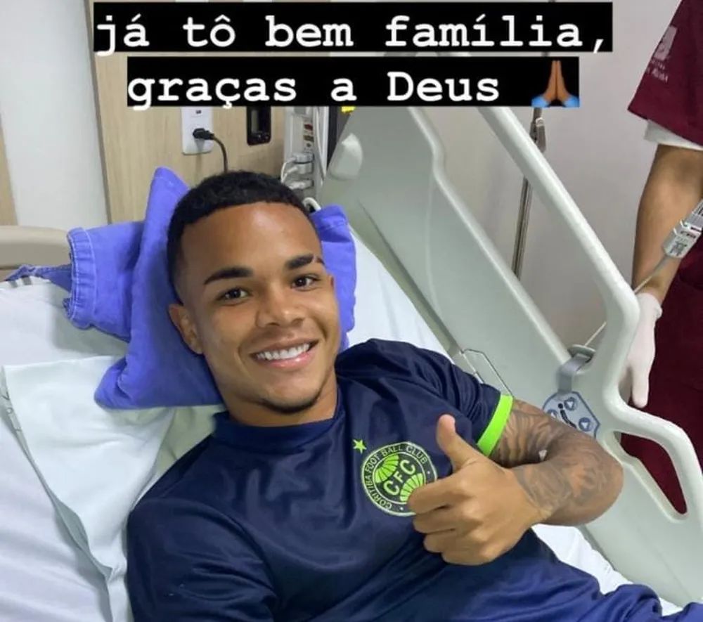 Kaio César Coritiba mensagem de tranquilização 