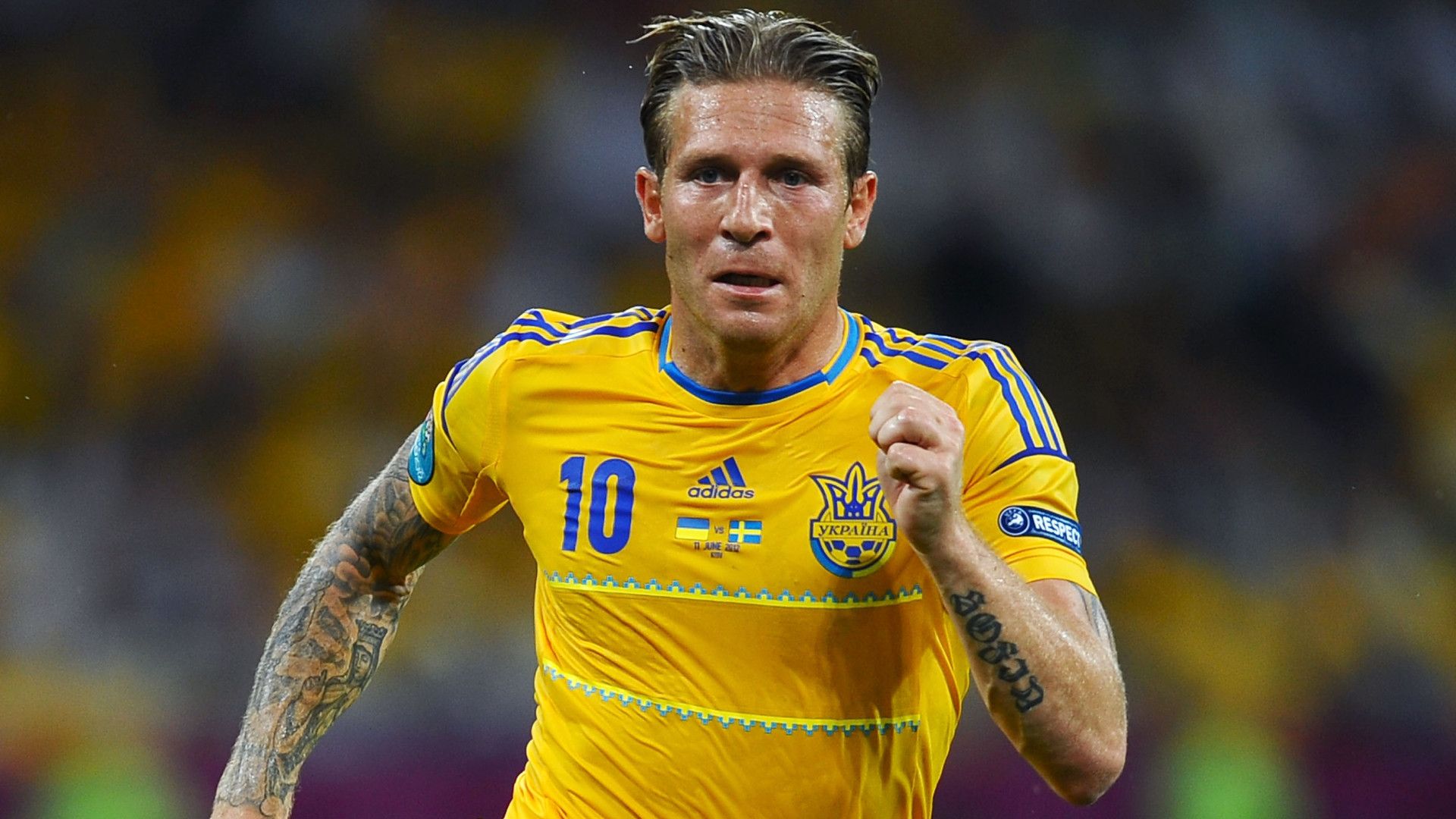 Andriy Voronin Ukraine Sweden Euro 2012