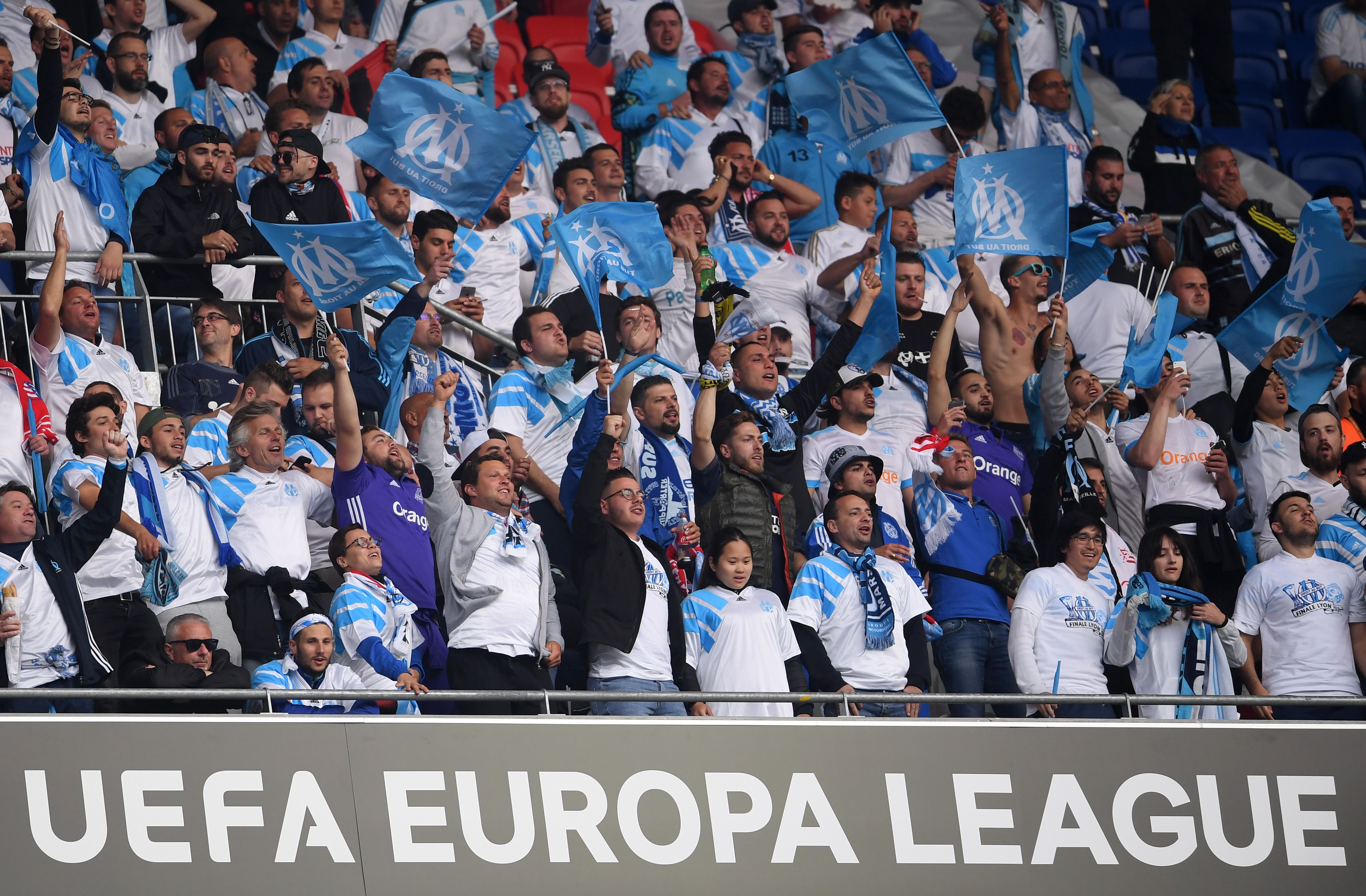 Olympique Marseille Atletico Madrid UEFA Europa League Finale Fans