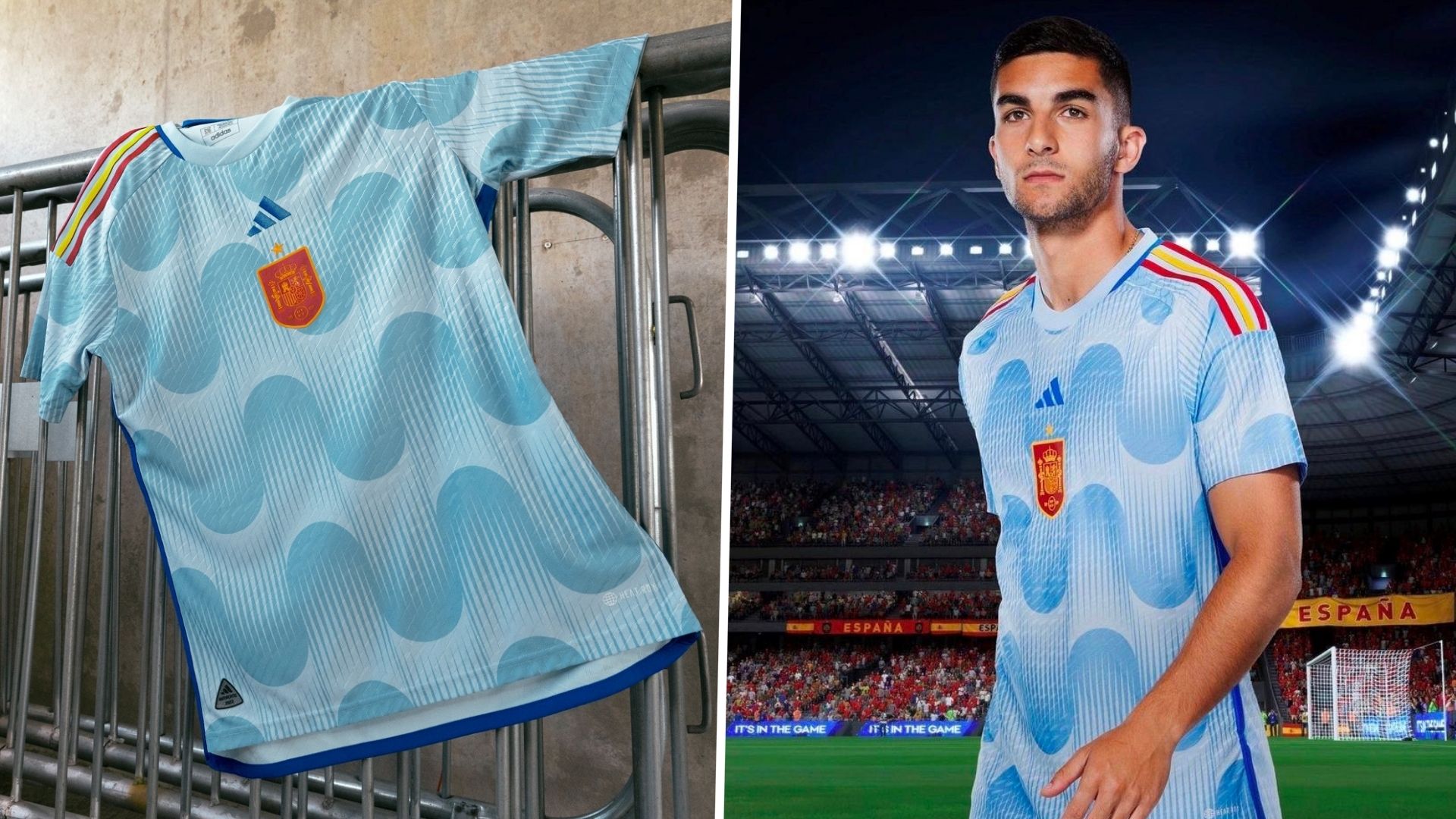 Spain away kit World Cup 2022