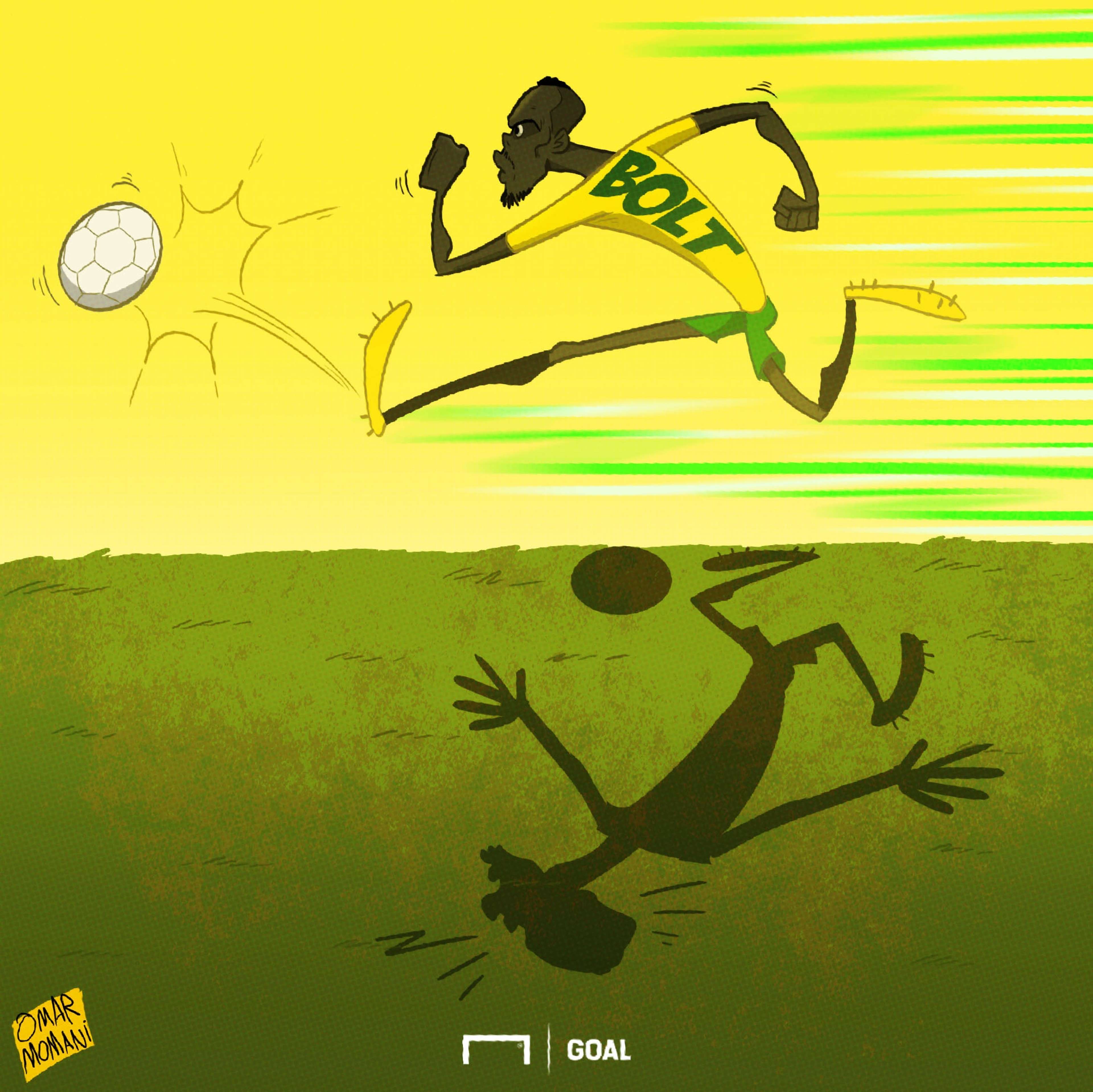 Usain Bolt cartoon