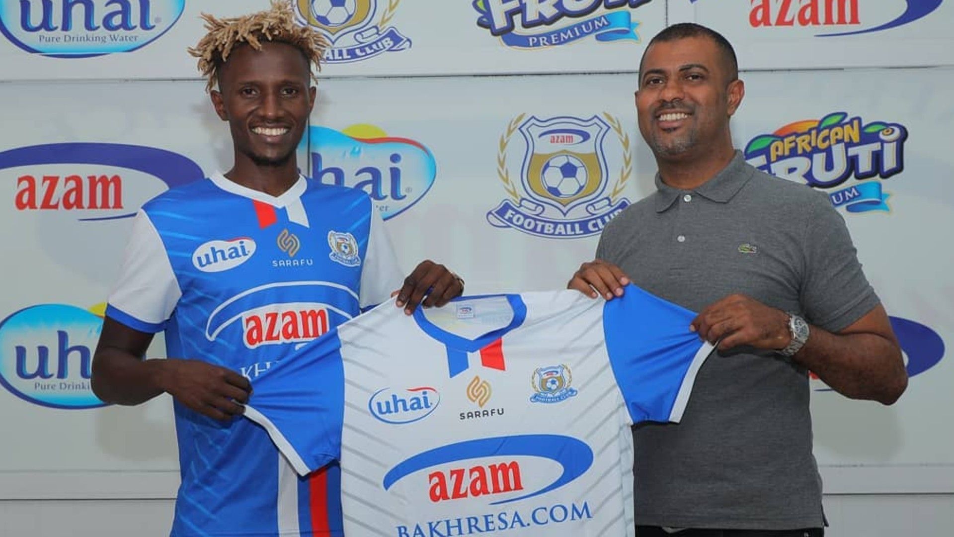 Kenneth Muguna sifns for Azam FC.