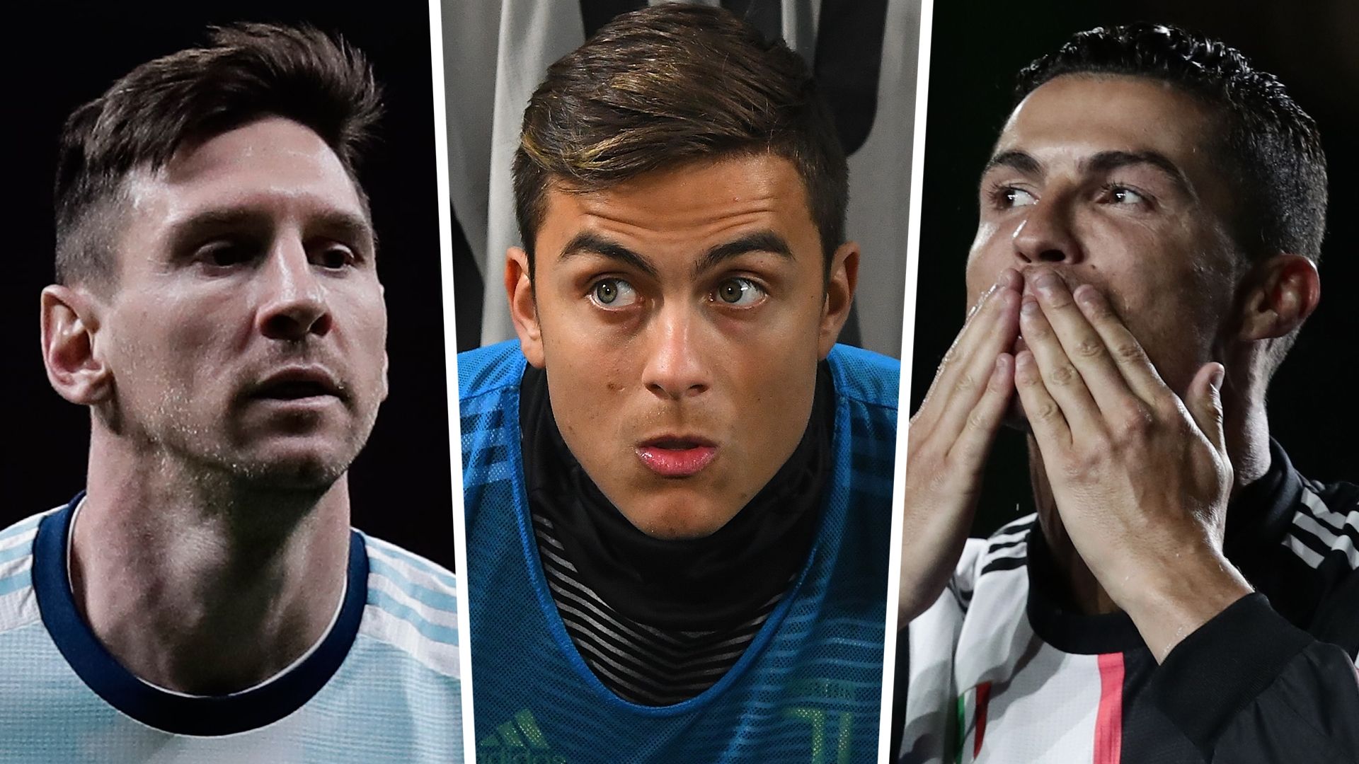 Lionel Messi, Paulo Dybala, Cristiano Ronaldo