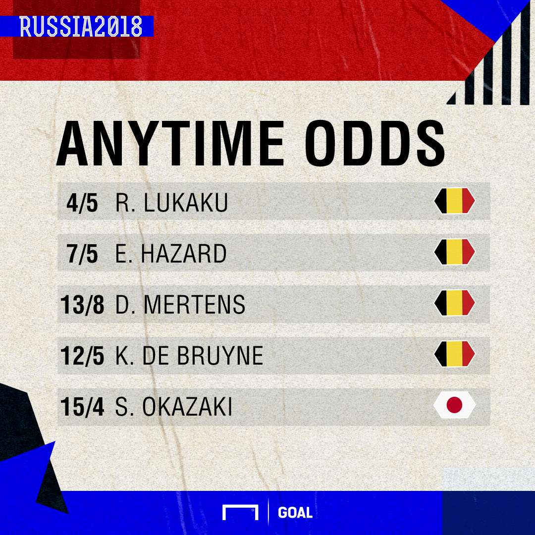 Belgium Japan scorers graphic