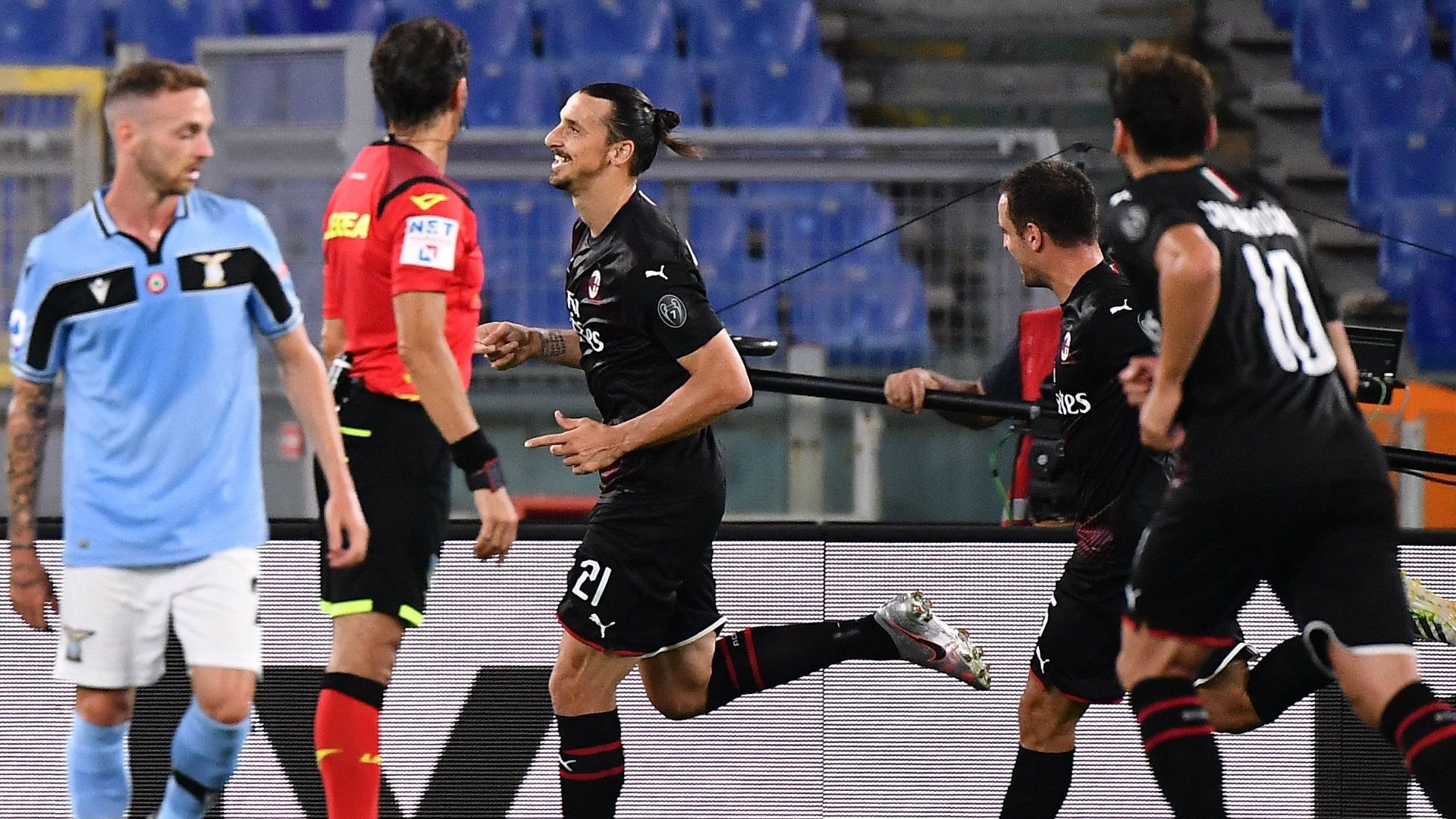 Zlatan Ibrahimovic Lazio vs AC Milan Serie A 2019-20