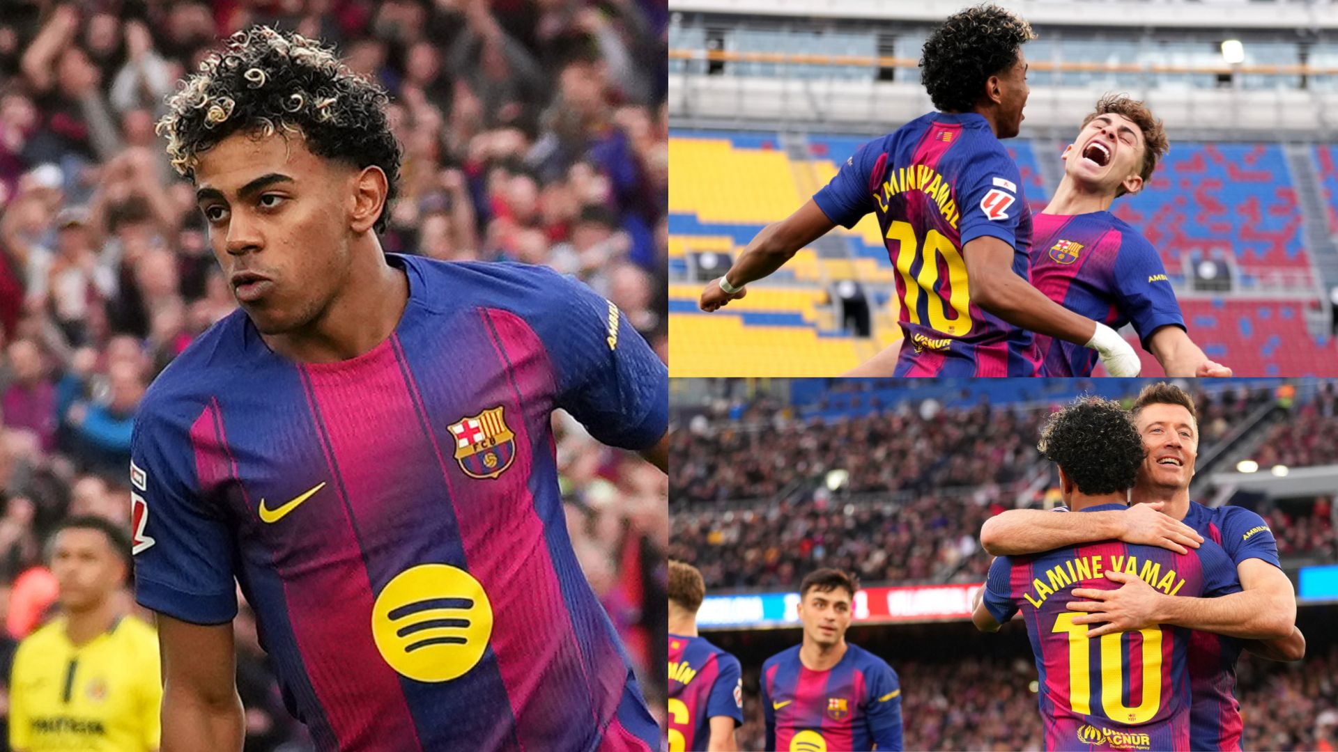 Barcelona player ratings vs Villarreal: Lamine Yamal scores first ever ...