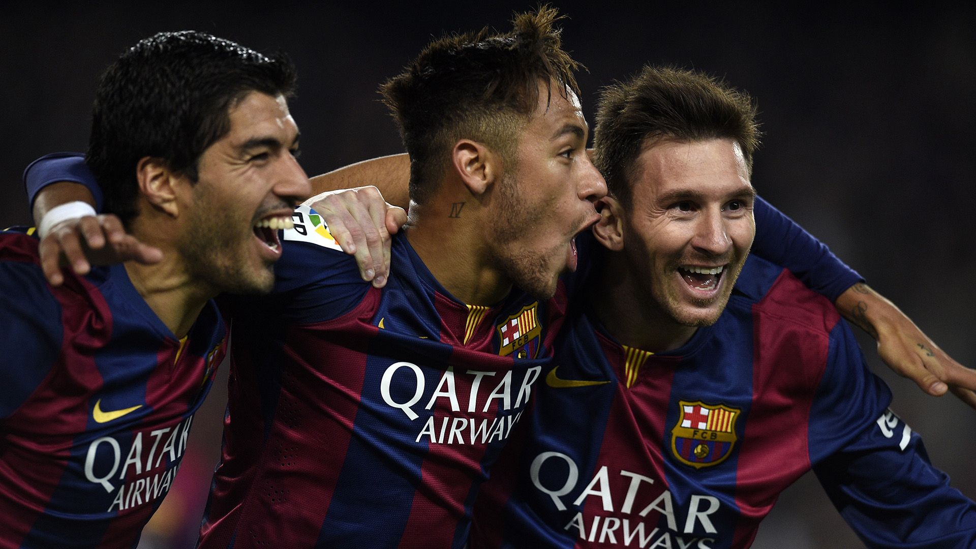Luis Suarez Neymar Messi Barcelona 11012015