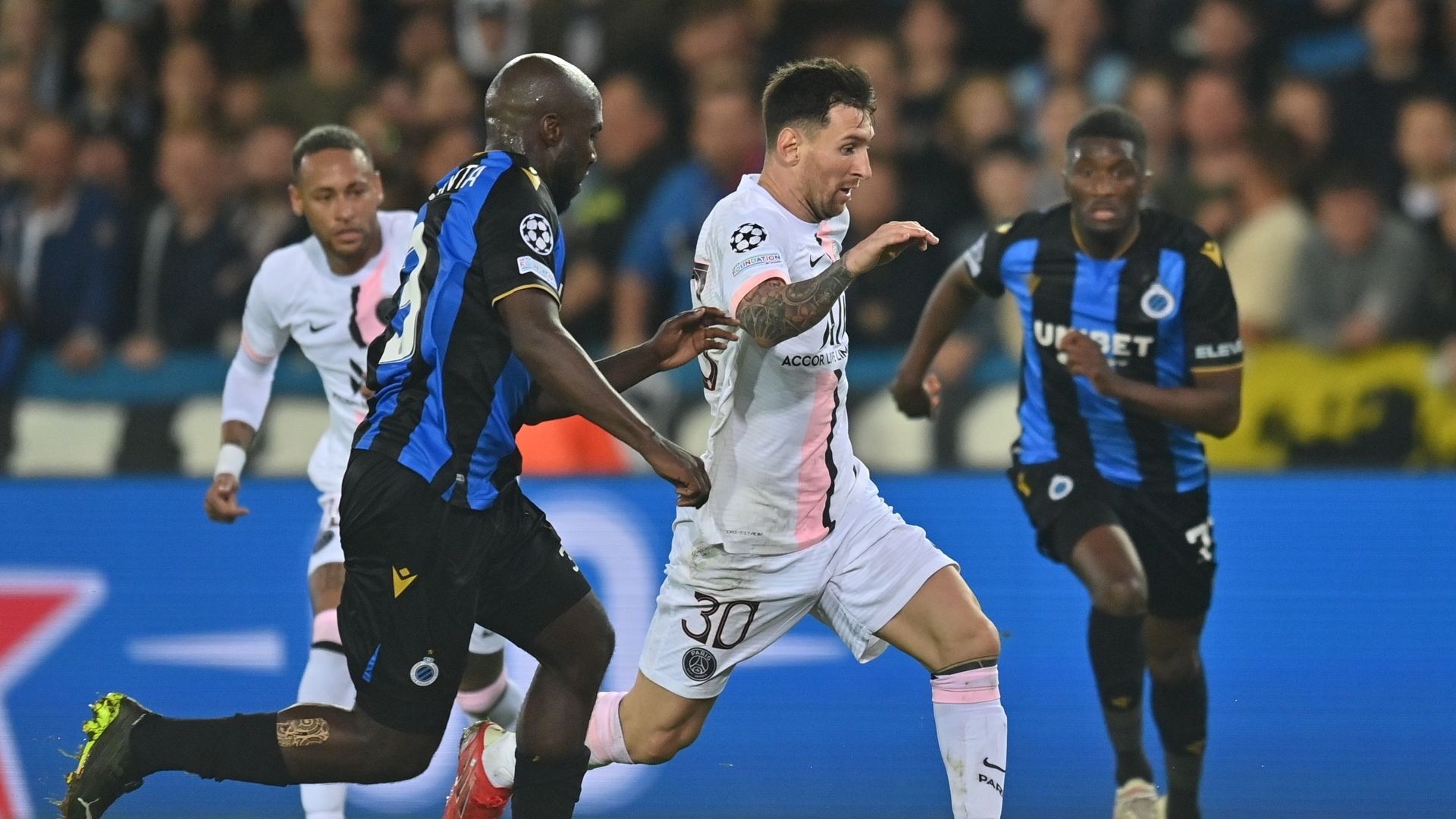 Lionel Messi, PSG, Club Brugge, UCL 2021-22