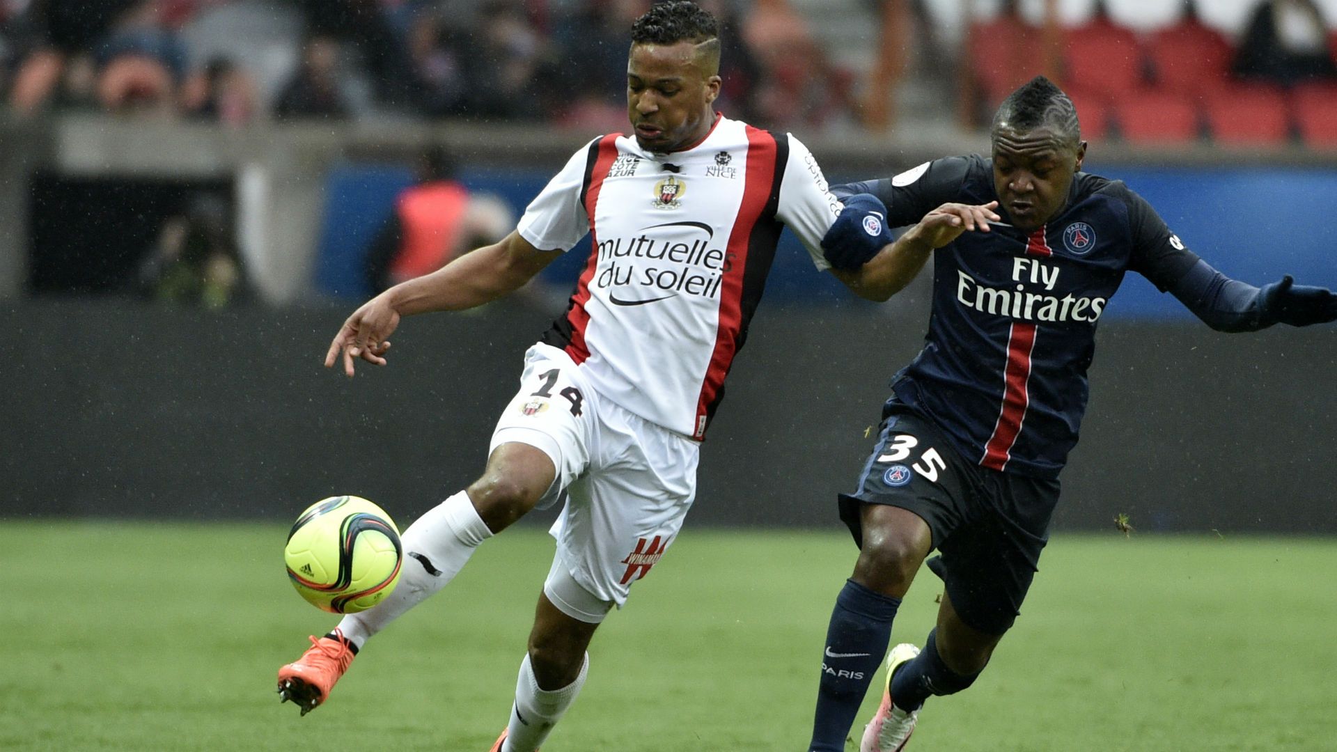 Hervin Ongenda Alassane Plea Paris SG Nice Ligue 1 02042016