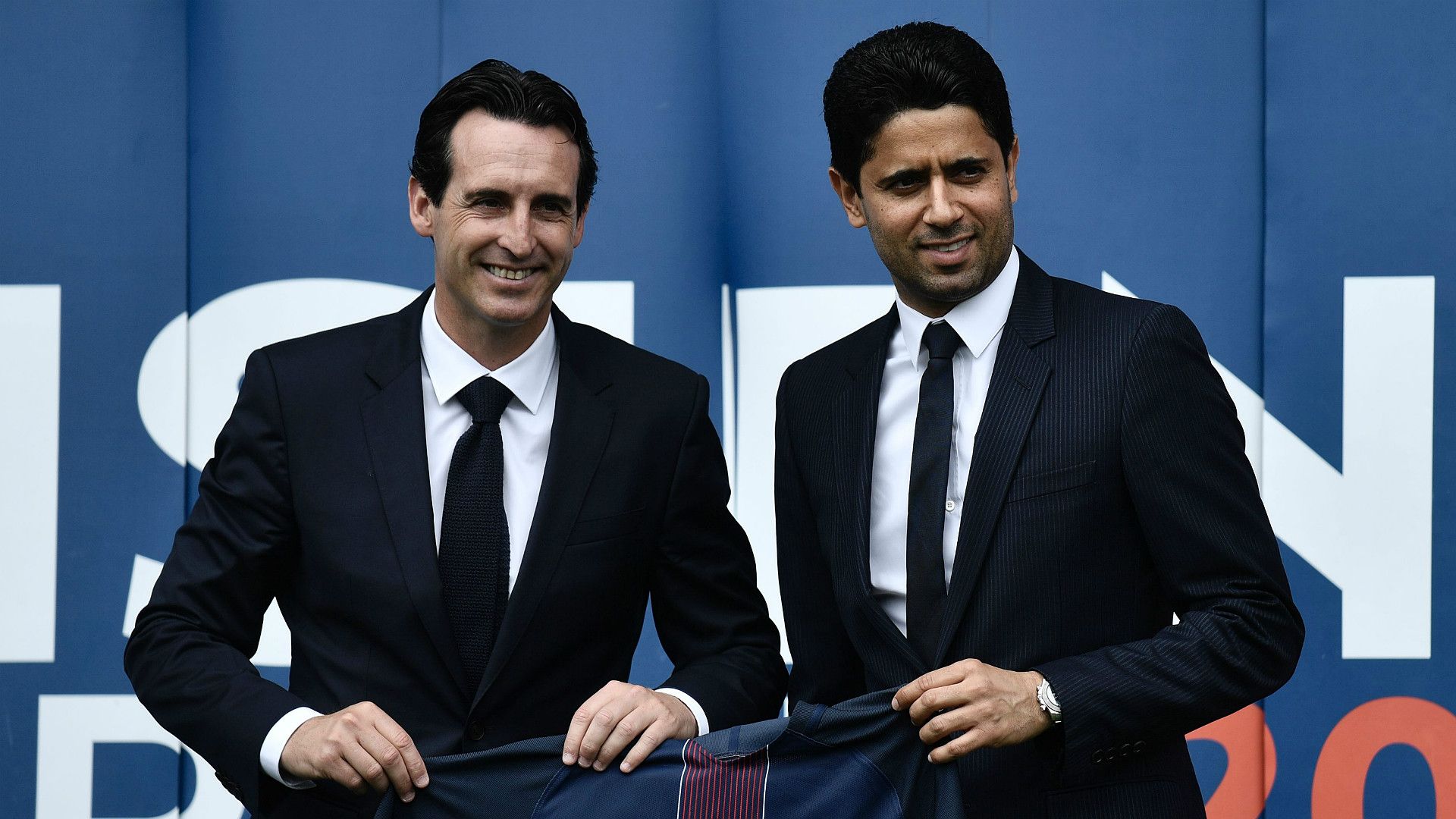 Unai Emery Nasser Al-Khelafi PSG