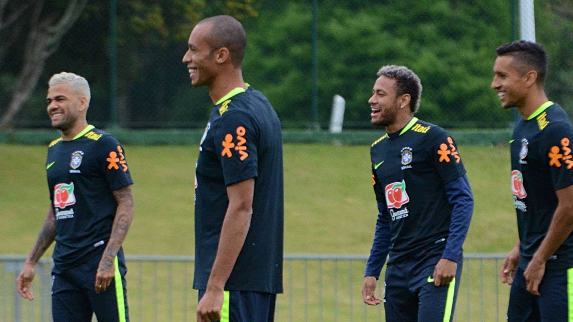Daniel Alves Miranda, Neymar Marquinhos Seleção Brasil treino 04 10 2017