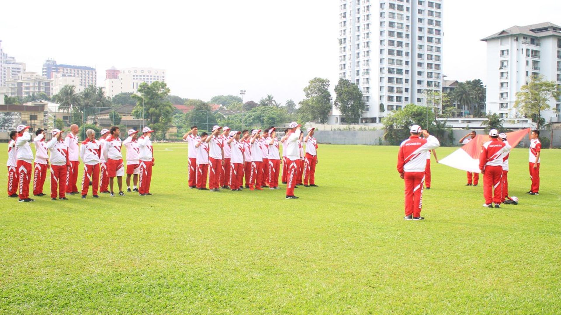 Upacara Bendera Timnas Indonesia