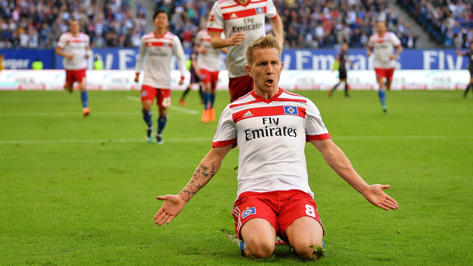 Lewis Holtby Hamburger SV Bundesliga SC Freiburg 210418