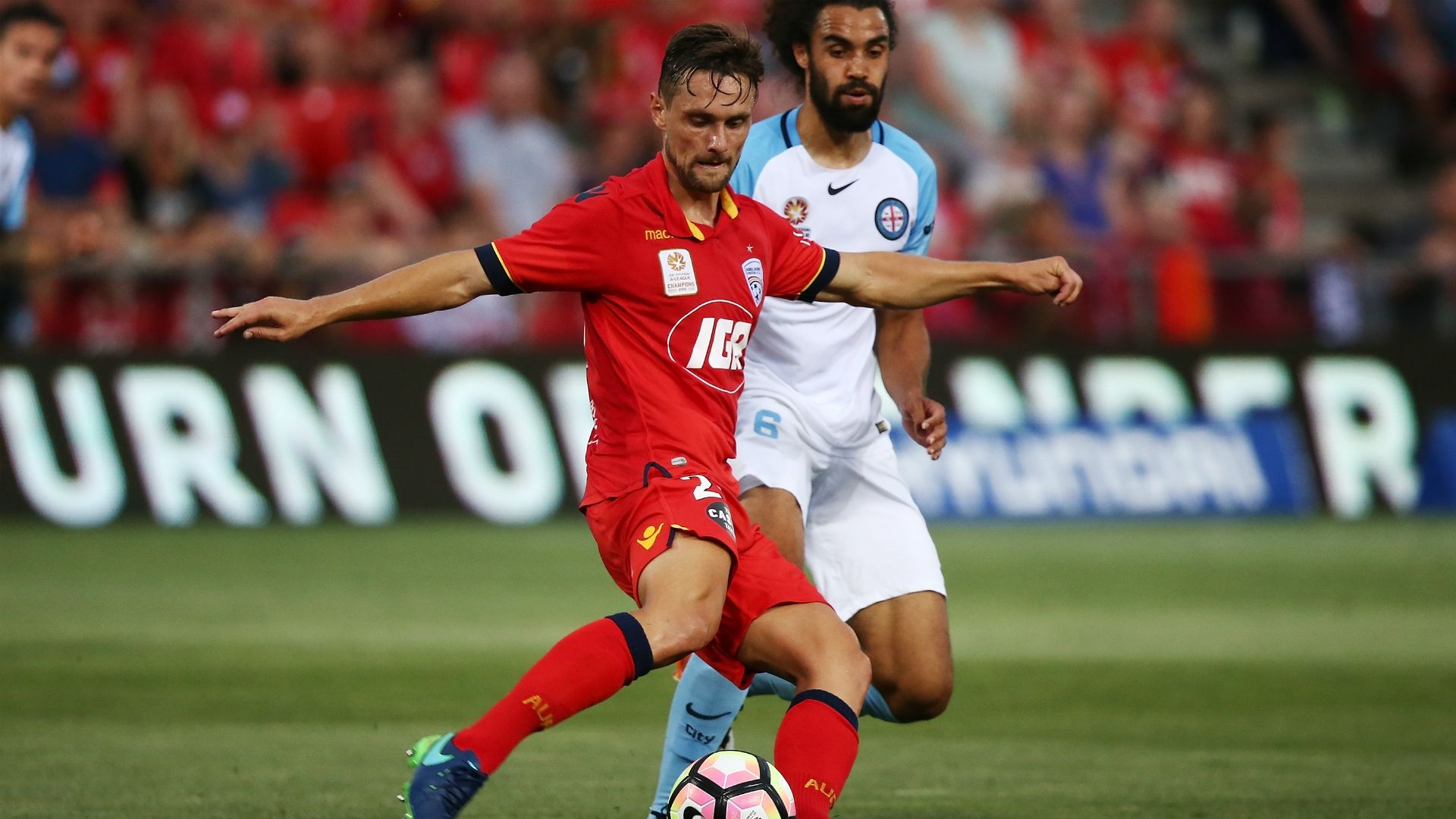 James Holland Adelaide United v Melbourne City A-League 12012017