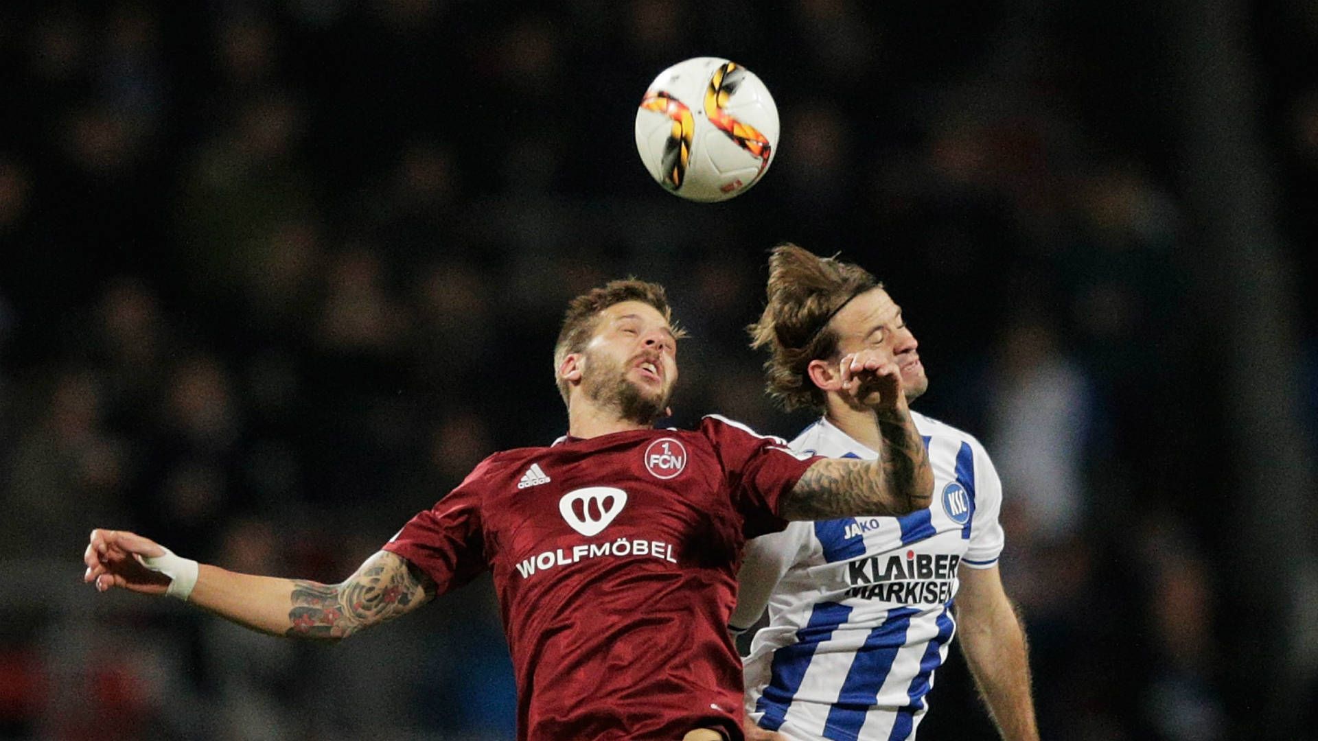 1. FC Nürnberg Nuremberg Karlsruher SC Enrico Valentini Guido Burgstaller 2. Bundesliga 02112015