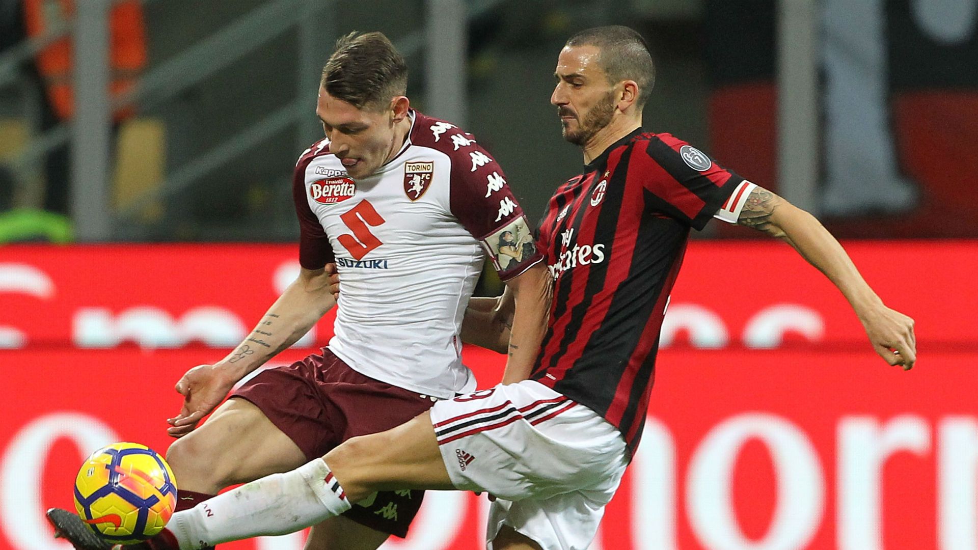 Andrea Belotti Leonardo Bonucci Torino AC Milan