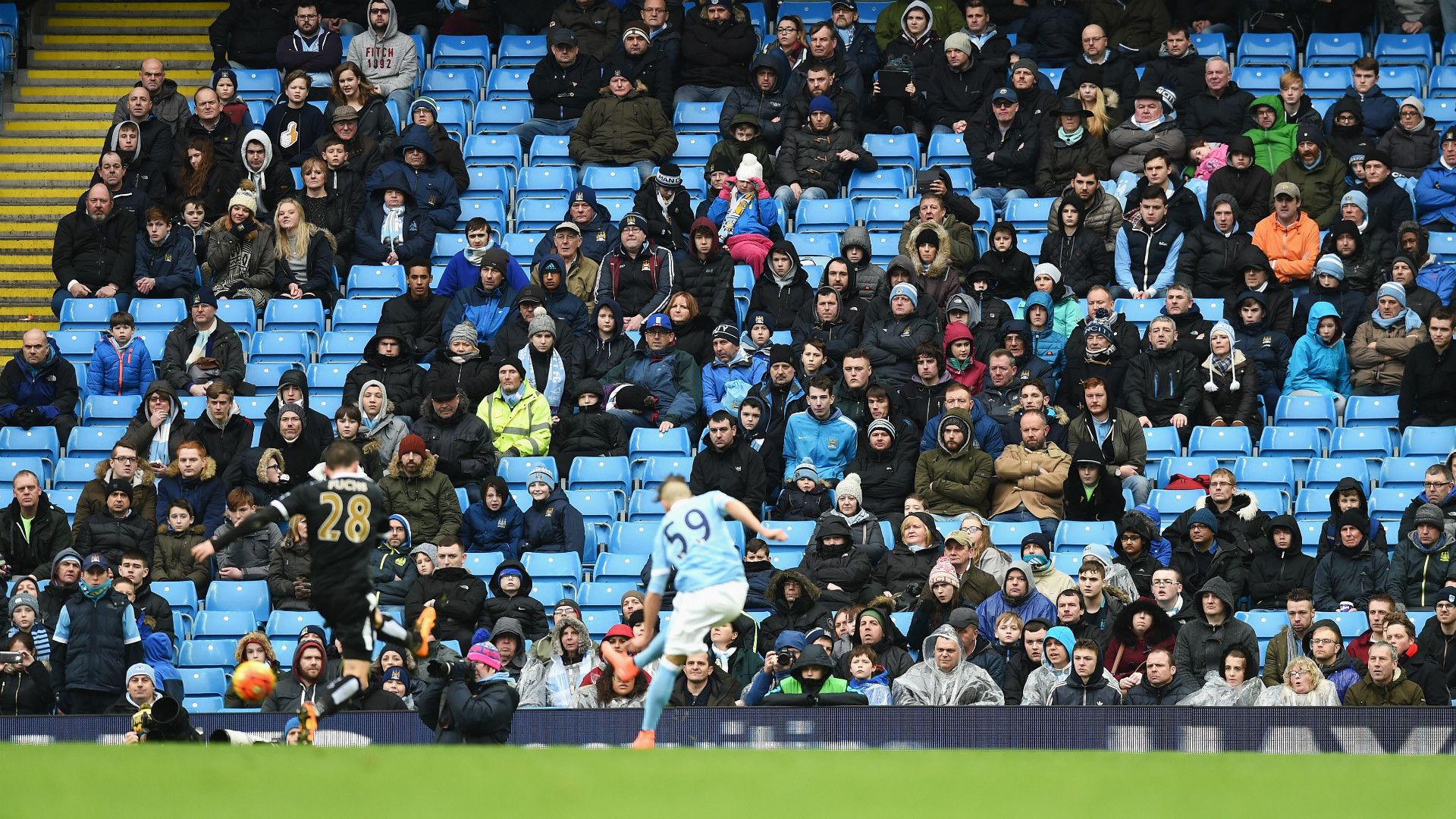 Manchester City Etihad empty seats