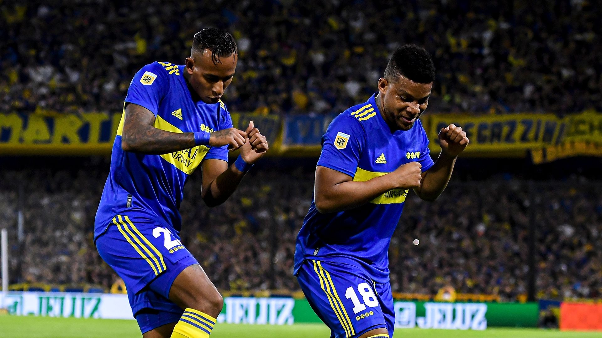 Sebastian Villa Frank Fabra Boca Lanus Copa Liga Profesional 17042022