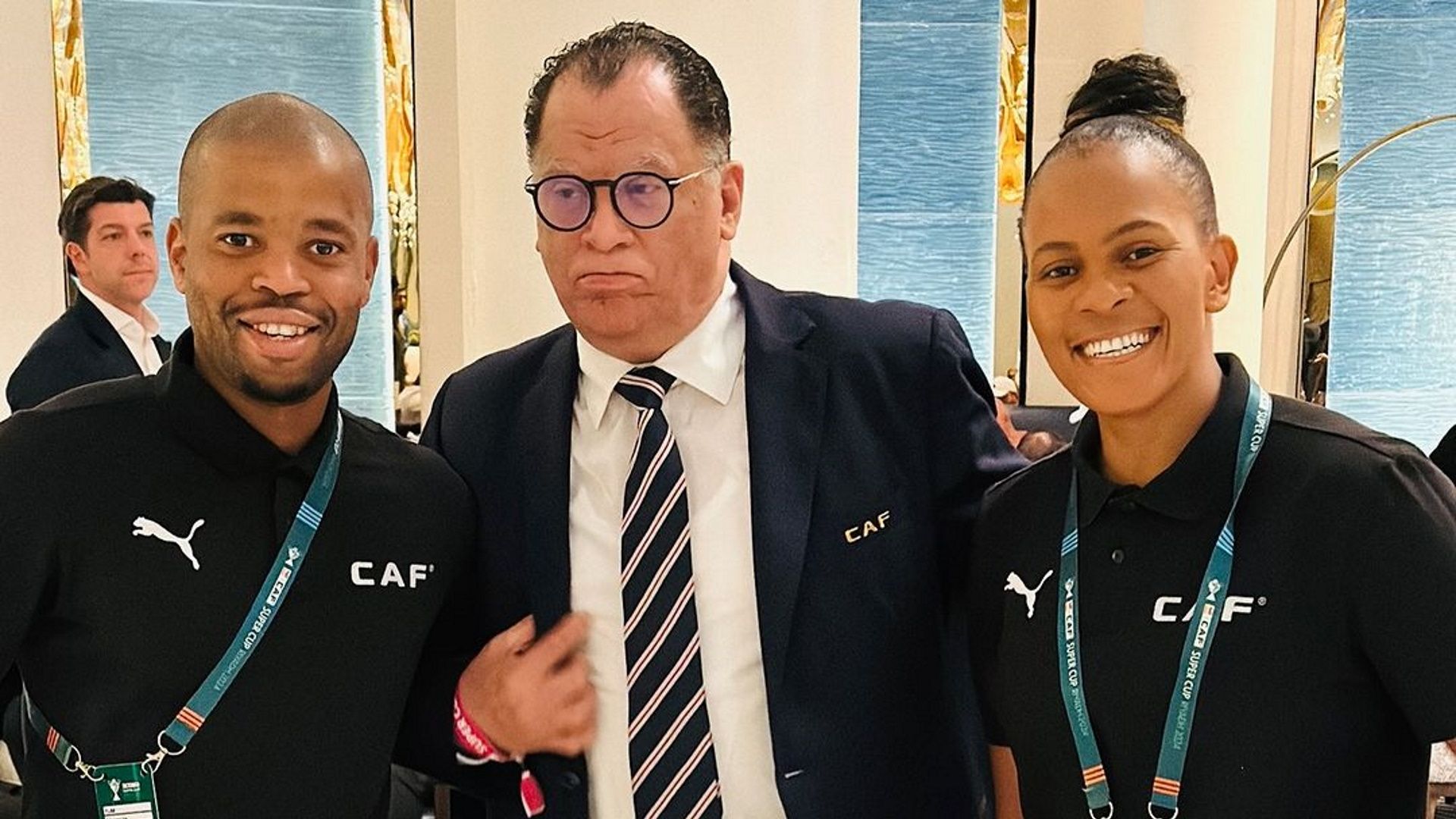 Abongile Tom, Danny Jordaan & Akhona Makhalima