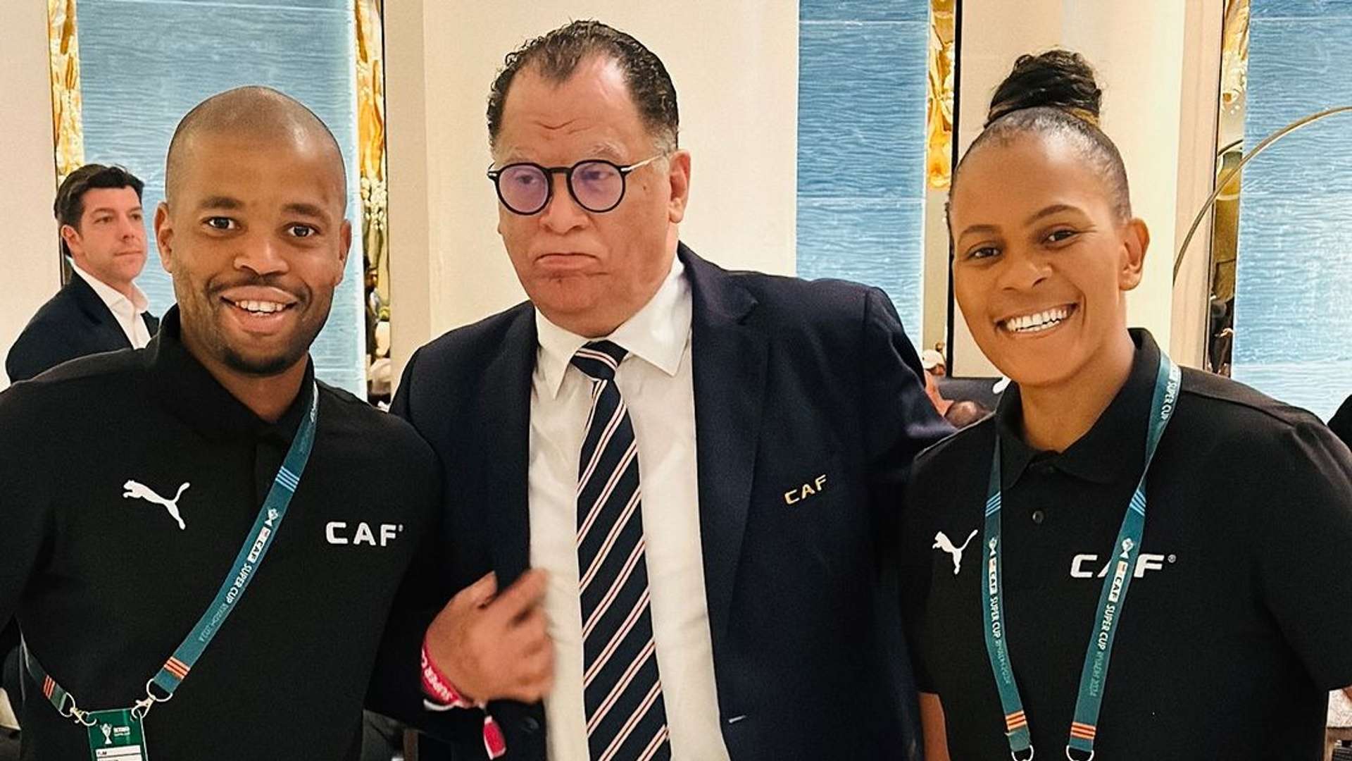 Abongile Tom, Danny Jordaan & Akhona Makhalima