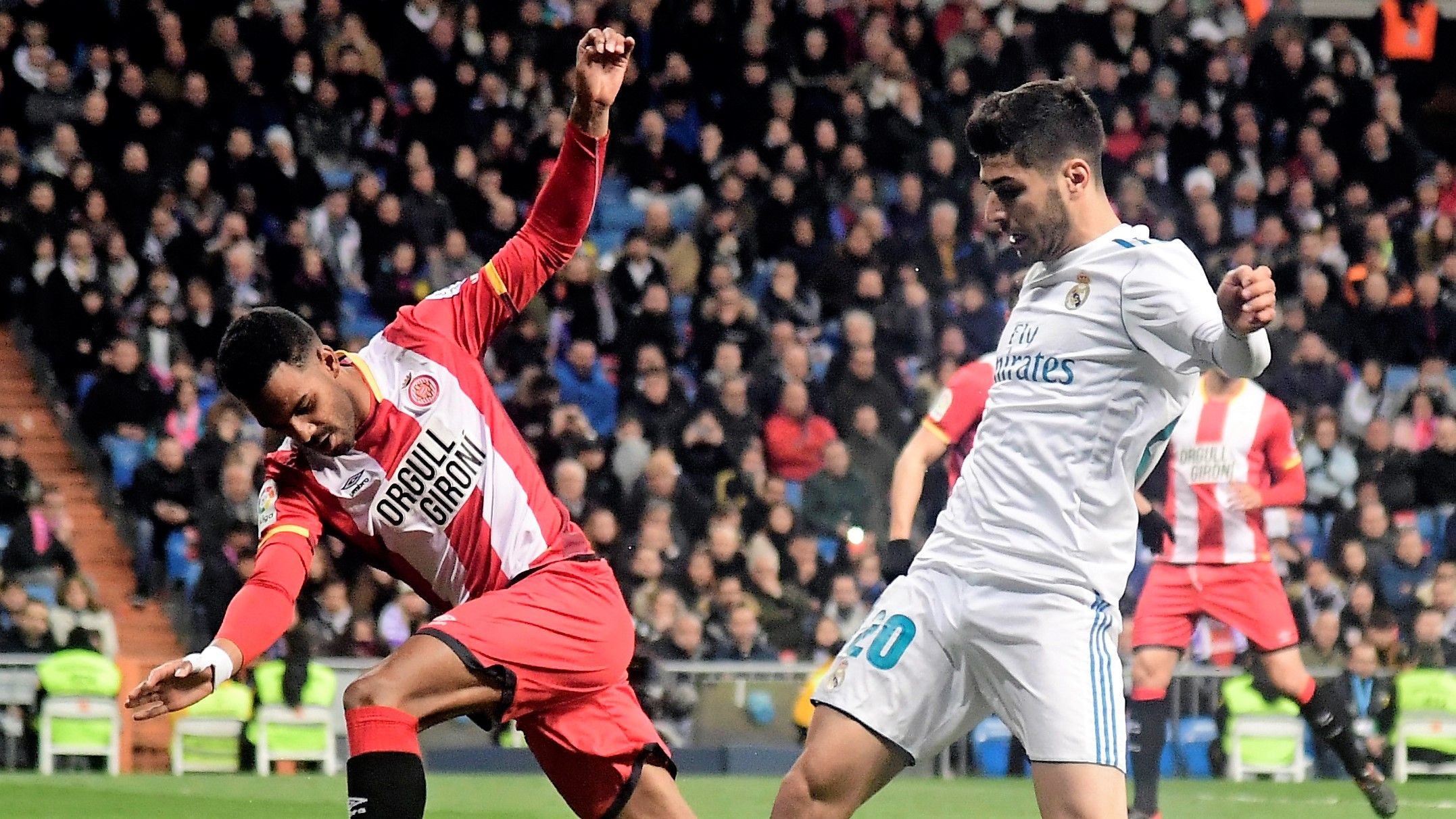 Marco Asensio Johan Mojica Real Madrid Girona LaLiga 18032018