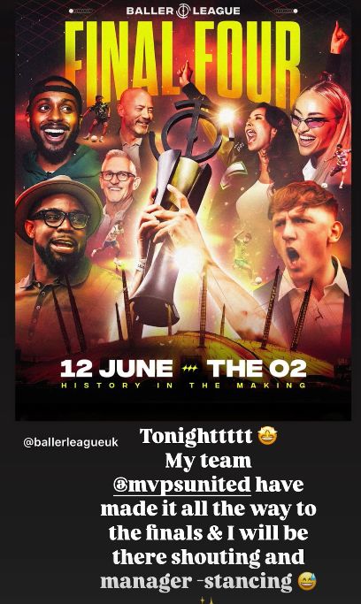 Maya Jama Baller League UK Final Four