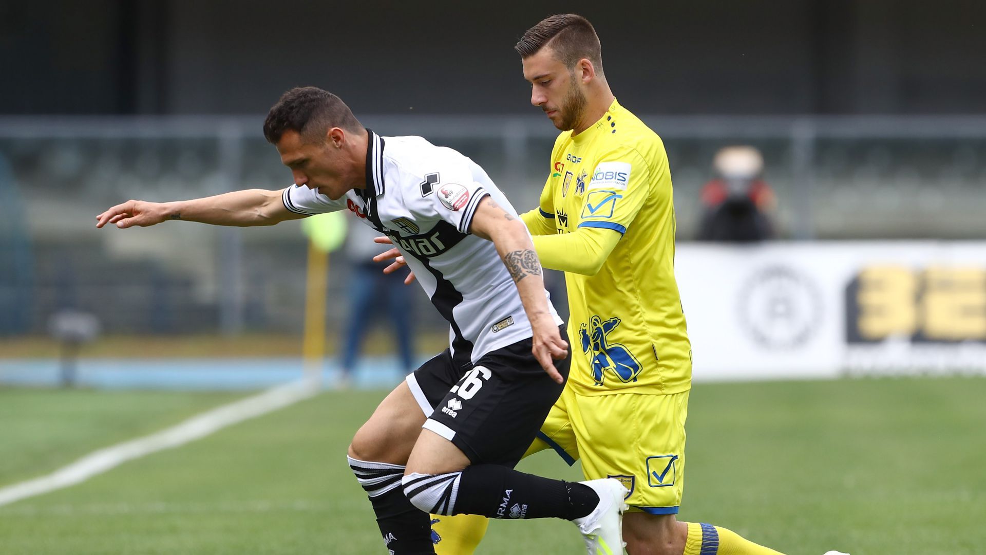 Luca Siligardi Mattia Bani Chievo Parma Serie A