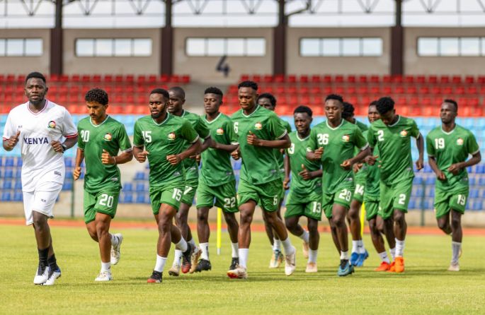 Harambee Stars during a training session.