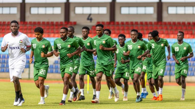 Harambee Stars during a training session.