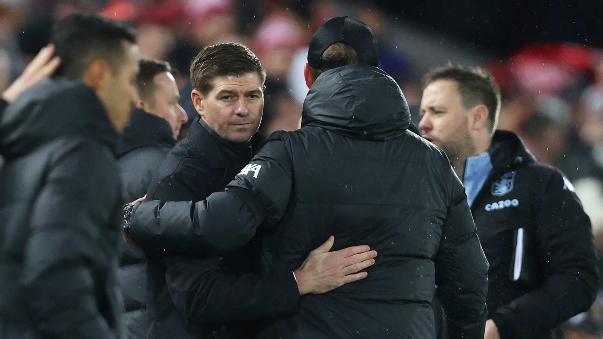 20211211 Steven Gerrard Jurgen Klopp