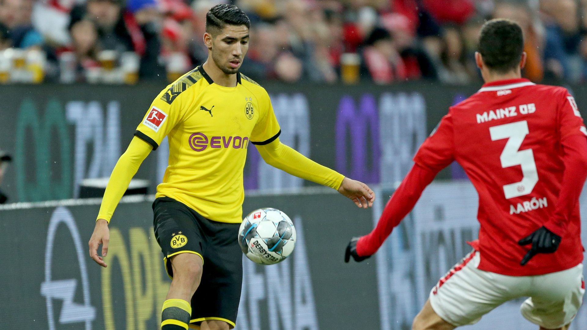 GERMANY ONLY: ACHRAF HAKIMI BORUSSIA DORTMUND BUNDESLIGA 14122019