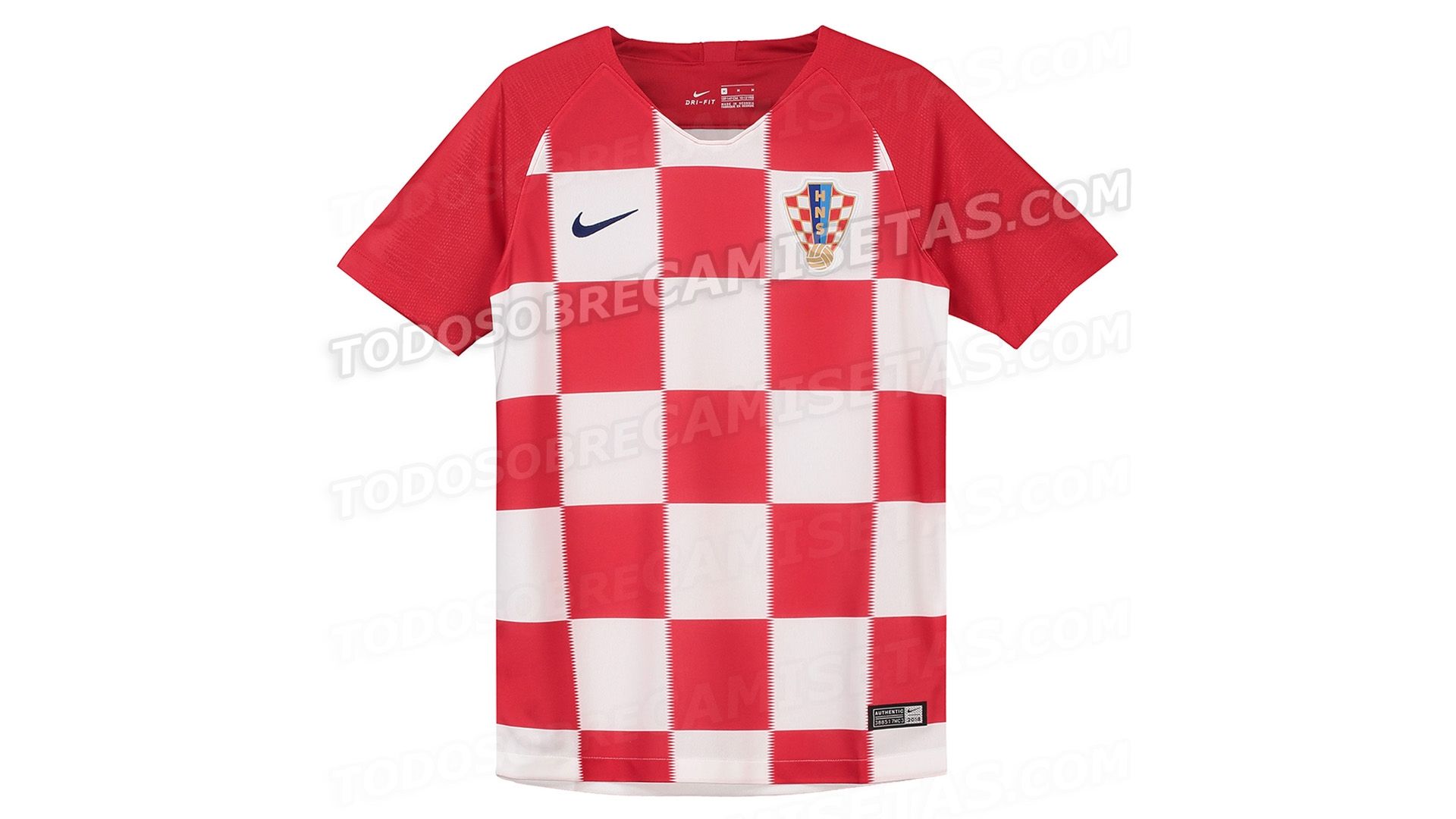 Croacia Camiseta Titular Croatia Home Jersey 2018