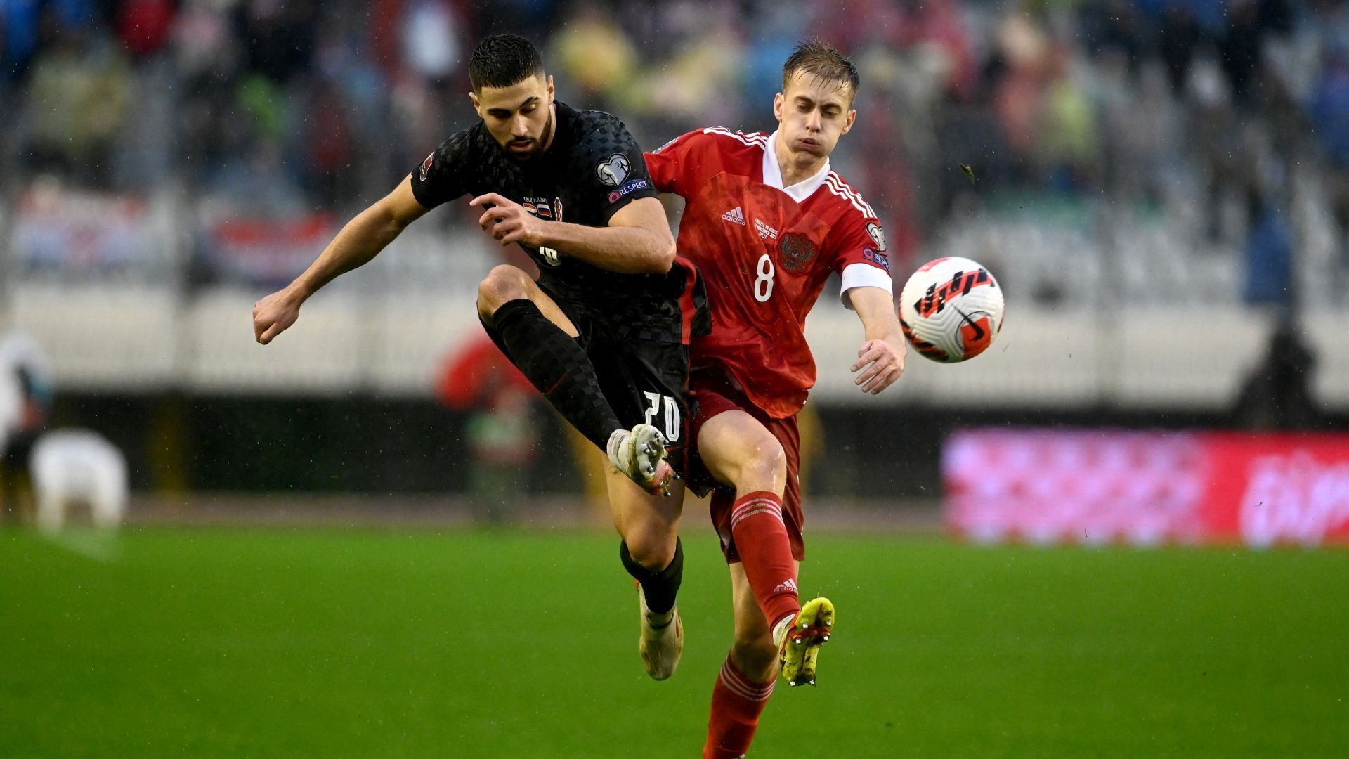 Daniil Fomin Duje Caleta Car Croatia Russia World Cup Qualification 