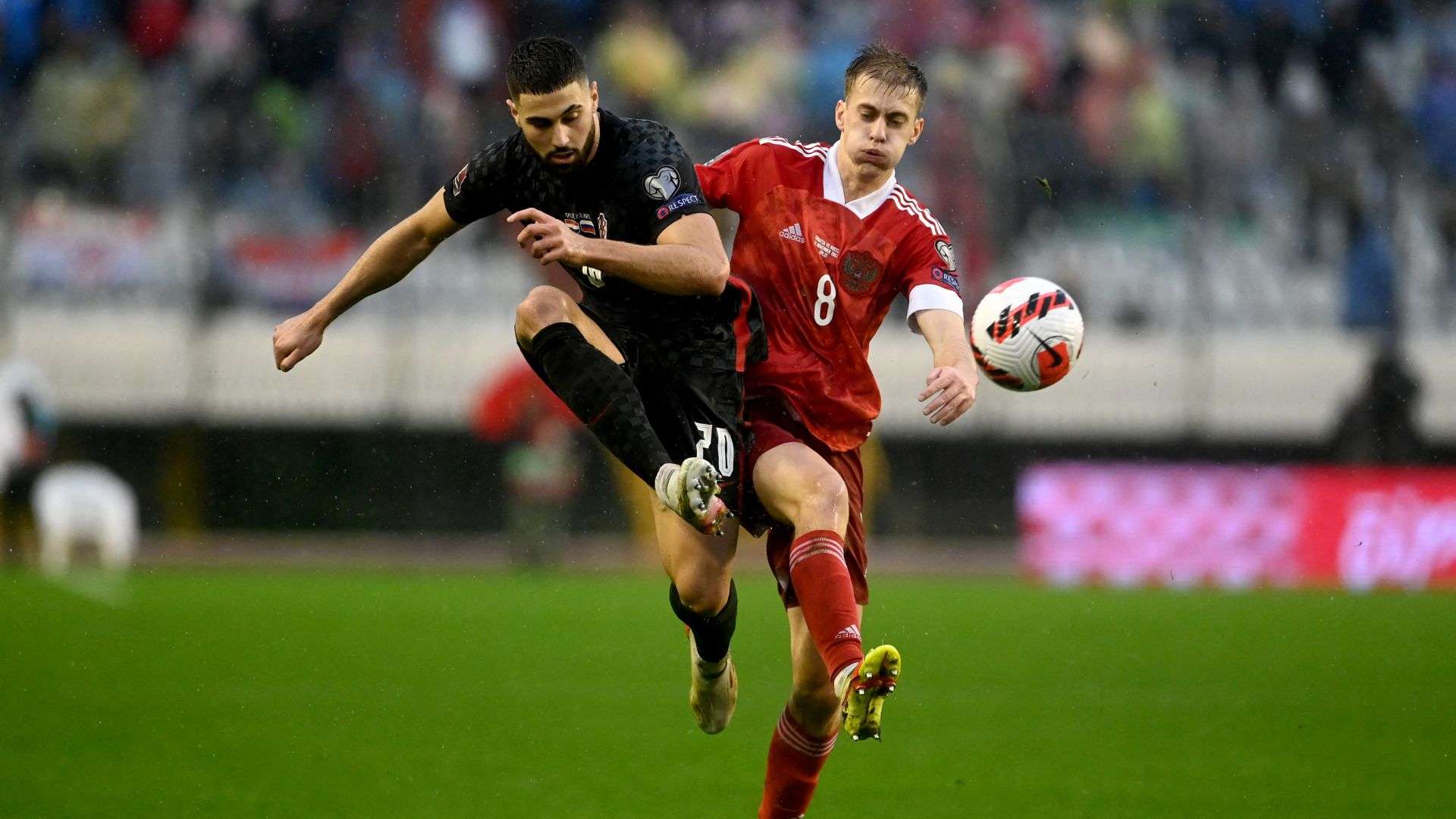 Daniil Fomin Duje Caleta Car Croatia Russia World Cup Qualification