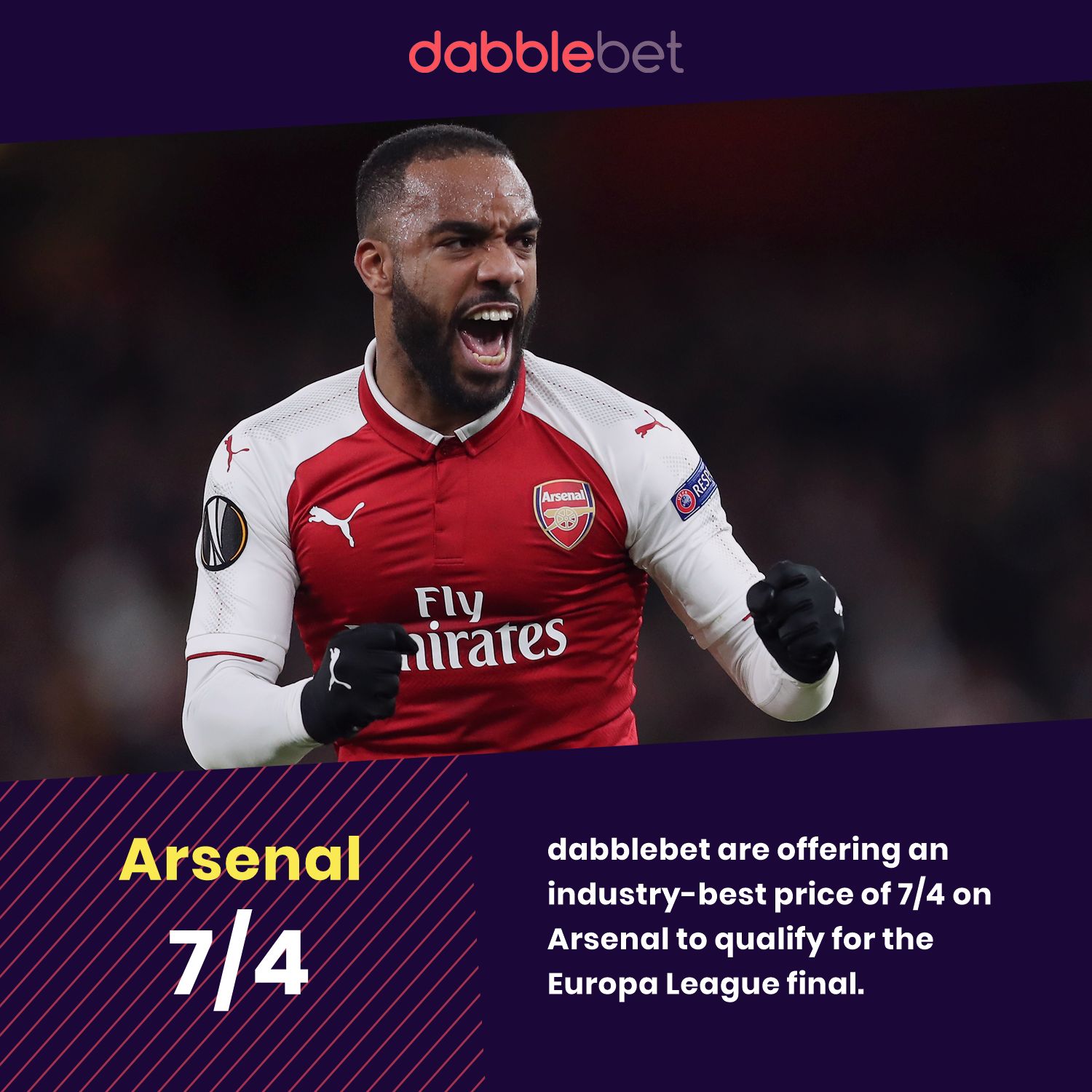 dabblebet enhanced odds Arsenal to qualify