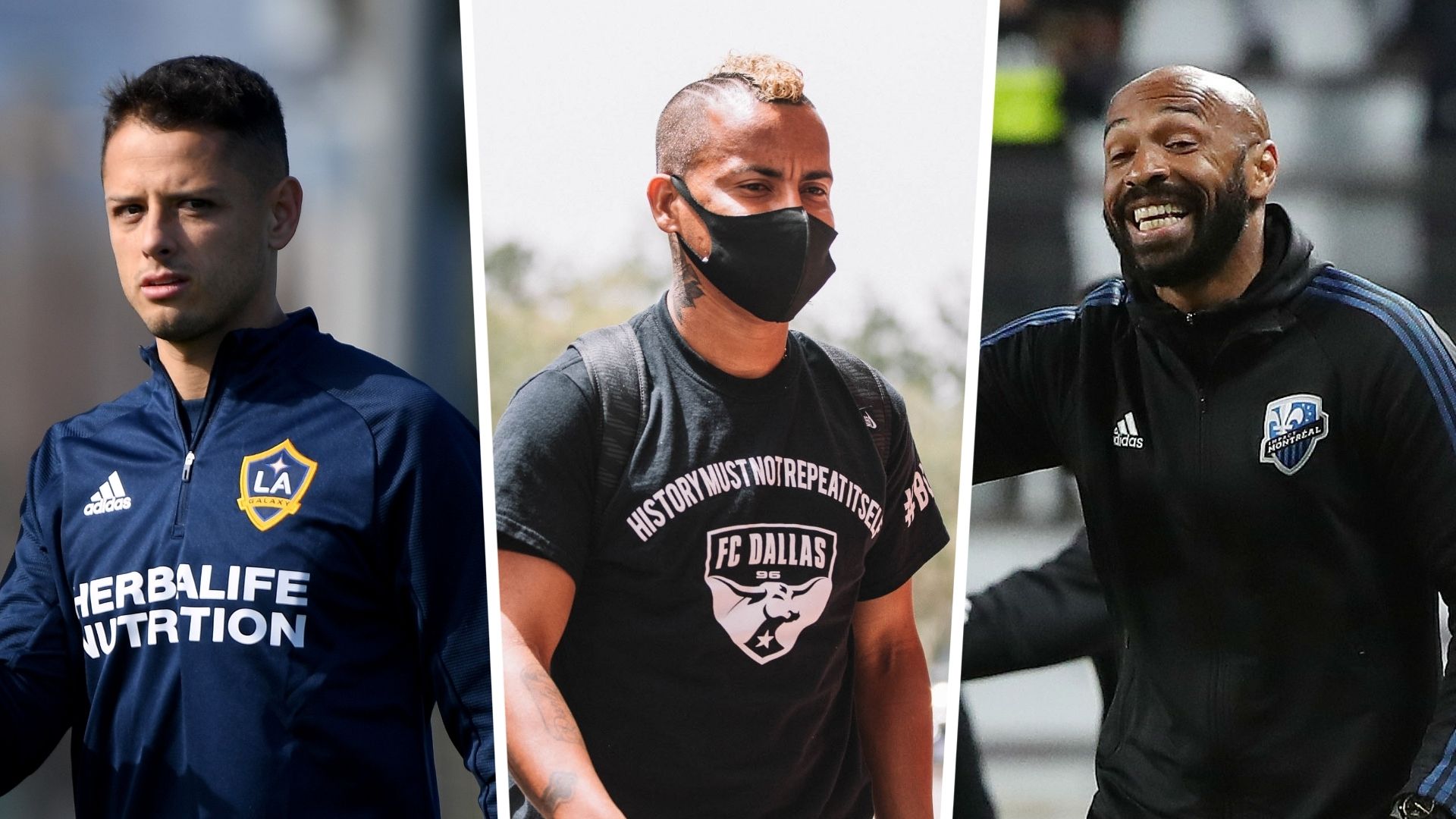 Javier Chicharito Hernandez LA Galaxy FC Dallas Thierry Henry Montreal Impact MLS GFX