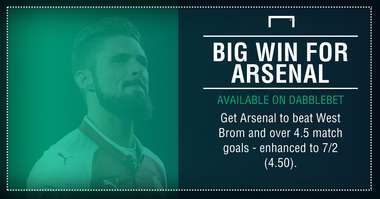 Arsenal West Brom boost graphic