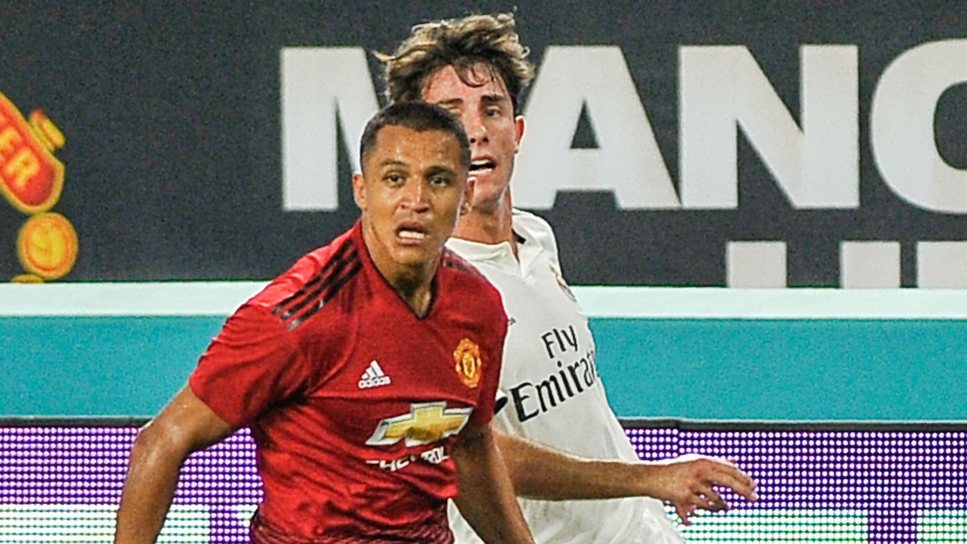 Alexis Sanchez Alvaro Odriozola Manchester United Real Madrid ICC 2018