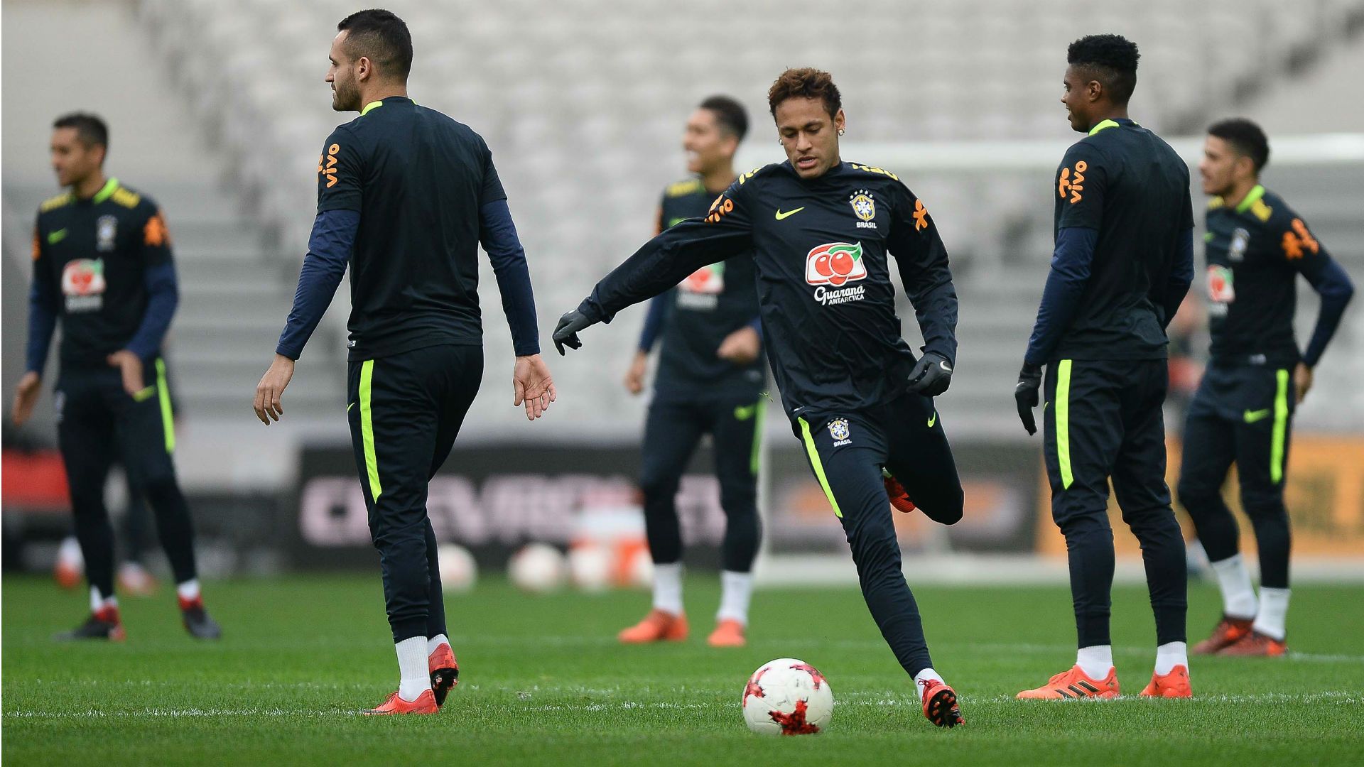Neymar Seleção Brasil treino 09 11 2017
