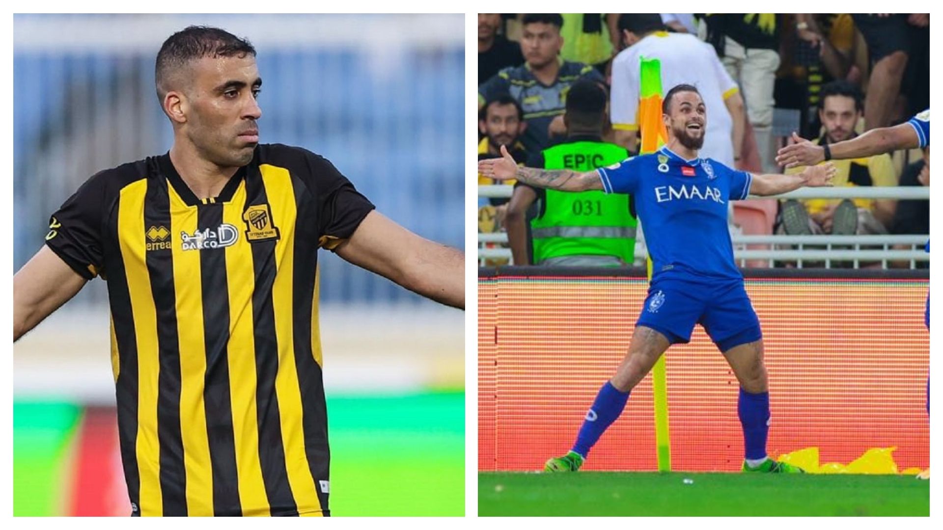 Abderrazak Hamdallah - Michael Delgado - hilal - ittihad 2022