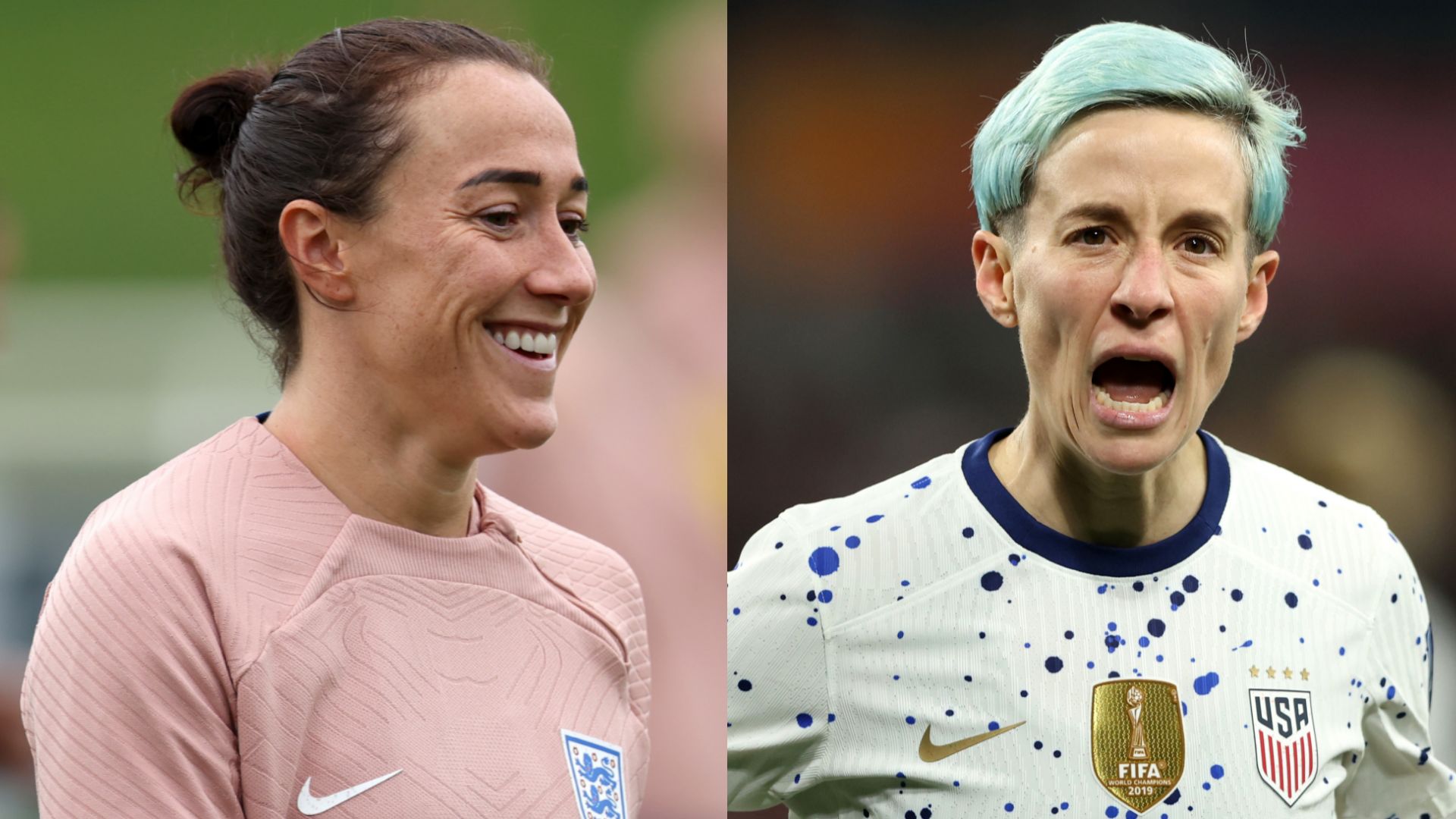 Lucy Bronze Megan Rapinoe split