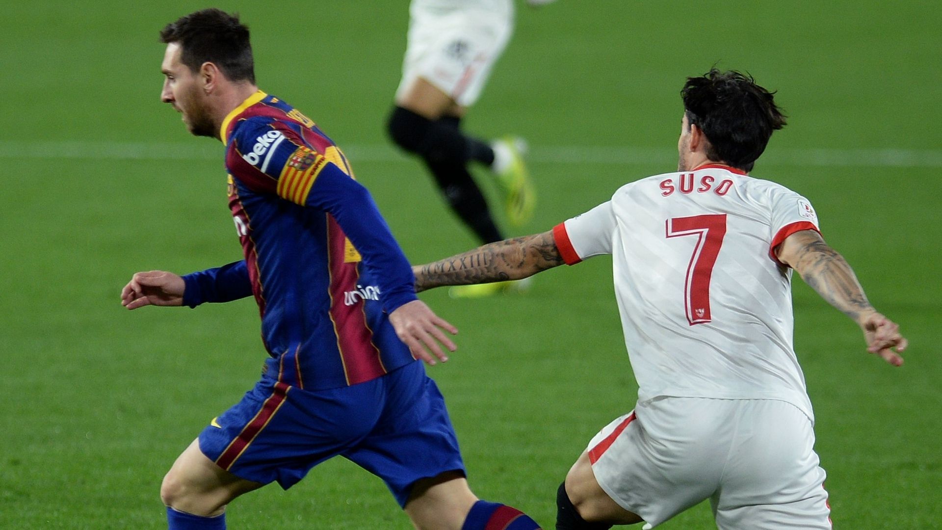 Messi Suso Sevilla Barcelona 10022021