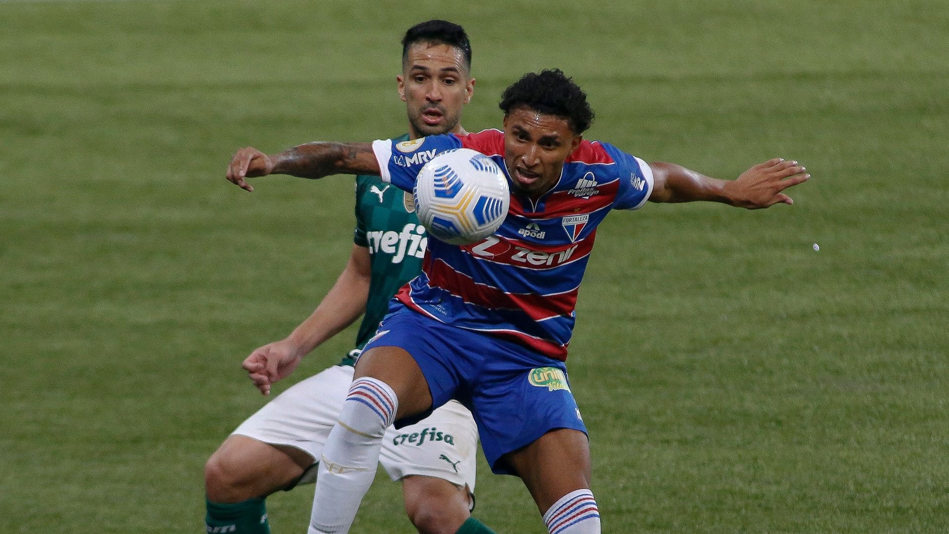 Luan, Ederson, Palmeiras x Fortaleza, Brasileirão 2021
