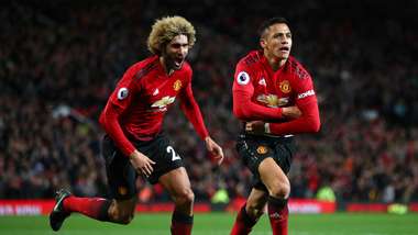 Alexis Sanchez Marouane Fellaini Manchester United Newcastle Premier League 2018-19