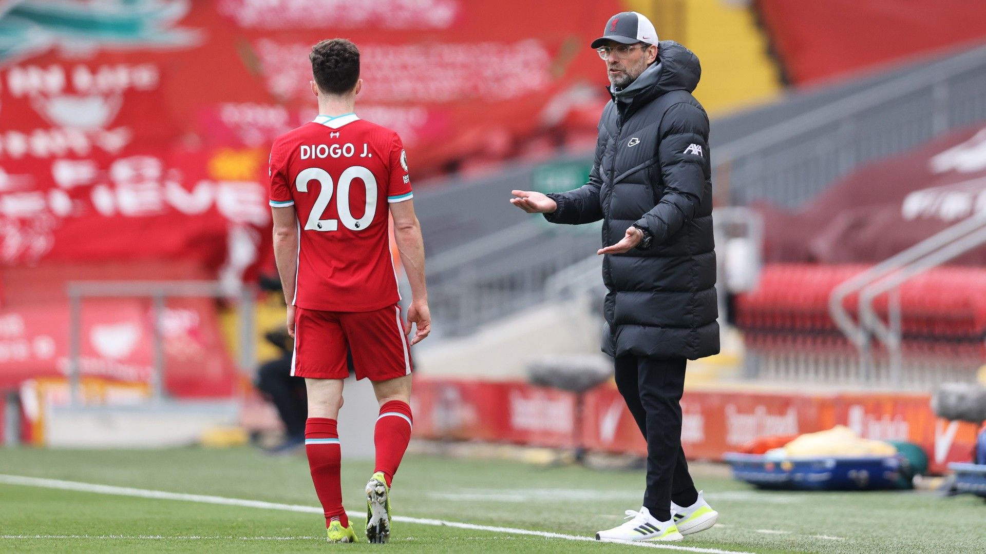 Diogo Jota Jurgen Klopp Liverpool 2020-21