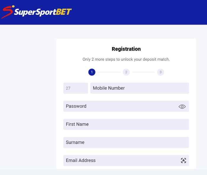 SuperSport Bet Create Account