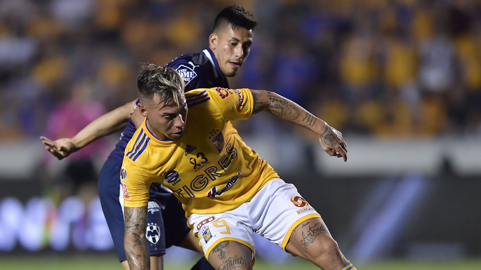 Eduardo Vargas Jesús Gallardo Tigres Monterrey Liga MX 2019